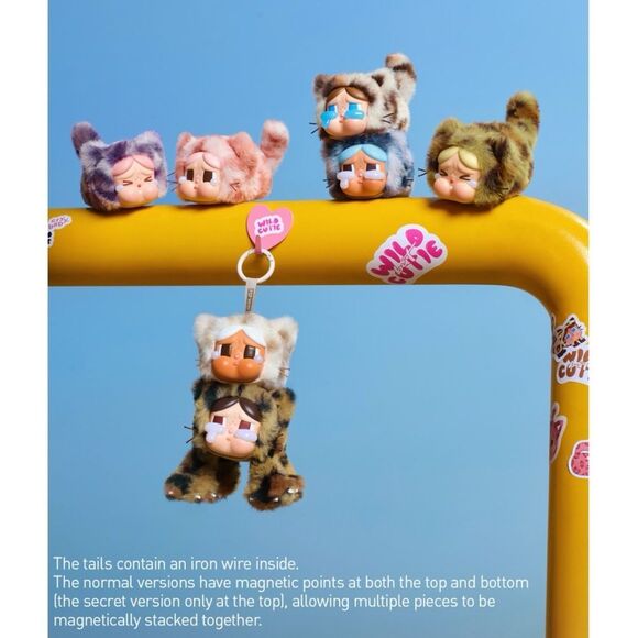 POP MART CRYBABY VANILLA CUTIE Wild but Cutie Series -Vinyl Plush Pendant Single - Picture 11 of 11